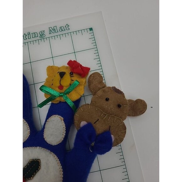 Christmas Hand Puppet with Santa Moose Cat Bear Ornament - Picture 4 of 6